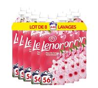 Lenor Adoucissant 56 Lavages, Fleur de Cerisier, Collection Bien-être, Avec Une Touche d’Huile Essentielle