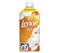 Lenor Adoucissant Ambre et Orchidée, 87 Lavages, 24H De Fraîcheur Relaxante, Avec Huiles Essentielles, Parfum Relaxant Sensation Zen, Efficace en Cycles Rapides et à Froid, Testé Dermatologiquement