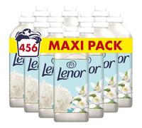Lenor Adoucissant La Sélection, 456 Lavages (874mL x 12), Assouplissant Linge, Fleurs de Tilleul Et Cristaux Marins, Notre Meilleure Fraîcheur et Notre Douceur Végétale