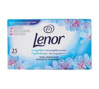 Lenor Lingettes Assouplissantes, Parfum Éveil Printanier avec une Fraîcheur Longue Durée, 25 pièces