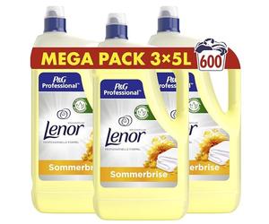 Lenor Adoucissant professionnel brise d'été, 200 lavages, 5 l