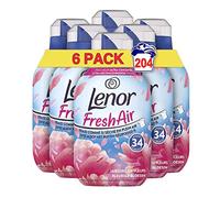 Lenor Air Frais Adoucissant 6x34 Lavages, Arbres en Fleurs - Fraîcheur Ultra Concentrée - Bouteille Recyclée