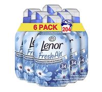 Lenor Air Frais Adoucissant 6x34 Lavages, Fraîcheur du Matin - Fraîcheur Ultra Concentrée - Bouteille Recyclée