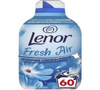 Lenor Air Frais, Adoucissant Linge, 60 Lavages, Fraîcheur Matinale, Formule Fraîcheur Ultra Concentrée