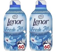 Lenor Air Frais, Adoucissant Linge, 60 Lavages, Fraîcheur Matinale, Formule Fraîcheur Ultra Concentrée, Pour Un Vent De Fraîcheur Et De Propreté Lavage Après Lavage (Lot de 2)