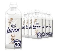 Lenor Caresse Peaux Sensibles Adoucissant, 400 Lavages (1.15L x 8), Pour Une Fraîcheur Et Une Douceur Durables, Liquide, Sans parfum
