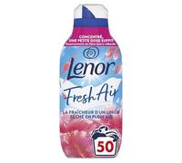 Lenor Fresh Air Adoucissant 50 Lavages, Parfum Jardins en Fleurs, Protection Anti-Odeurs, Fraîcheur Ultra Concentrée