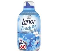 Lenor Fresh Air Adoucissant 60 Lavages, Parfum Fraîcheur Matinale, Protection Anti-Odeurs, Fraîcheur Ultra Concentrée, Fabriqué En France