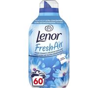 Lenor Fresh Air Adoucissant Fraîcheur Matinale, 60 Lavages (840ml), Fraîcheur Ultra Concentrée, Technologie SolarDry pour Effet Séchage Plein Air, Notes Fraîches et Propres, Protection Anti-Odeurs