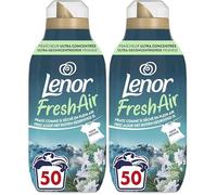 Lenor Fresh Air Adoucissant Solstice Boréal 50 Lavages, 700ml - Fraîcheur Ultra Concentrée (Lot de 2)