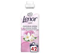Lenor Light Adoucissant 42 Lavages, Parfum Fleur De Jasmin, 24H De Fraîcheur Légère, Testé Dermatologiquement