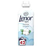 Lenor Light Adoucissant, 504 Lavages (12 x 42 Lavages), Fraîcheur de Coton, Pour Une Fraîcheur Légère De Longue Durée