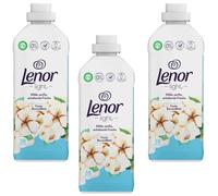 Lenor Light Adoucissant Fraîcheur Fleur de Coton 3x 882ml 42WL Blanc Liquide