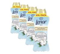 Lenor Light Parfum De Linge En Perles, Environ 60 Lavages, Parfum Fraîcheur de Coton, Jusqu'à 12 Semaines De Fraîcheur Continue, Même Dans L'Armoire, Intensité Personnalisable, Grand Format (Lot de 4)