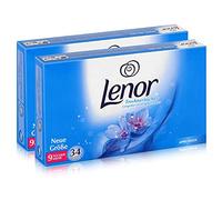 Lenor Lot de 34 lingettes de séchage Fraîcheur d’Avril pour le sèche-linge, en 2 paquets