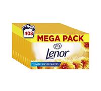 LENOR Lot de 408 feuilles de tissu pour sèche-linge (34 x 12), brise d'été