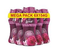 Lenor Parfum de Linge en Perles, 66 Lavages (154g x 6), Coup de Foudre, Pour Un Vent De Fraîcheur Lavage Après Lavage