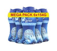Lenor Parfum de Linge en Perles, 66 Lavages (154g x 6), Envolée D’air, Un Regain de Fraîcheur jusqu'à 12 Semaines de Stockage