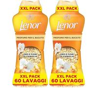 Lenor Parfum De Linge En Perles (735g), Ambre et Orchidée, jusqu’à 12 semaines de fraîcheur continue dans l’armoire (Lot de 2)