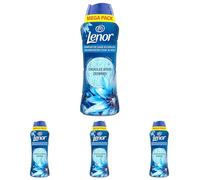 Lenor Parfum De Linge En Perles, Environ 41 Lavages (495g), Parfum Envolée d'Air, Jusqu'à 12 Semaines de Fraîcheur Continue, Même Dans L'Armoire, Intensité Personnalisable, Grand Format (Lot de 4)
