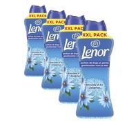 Lenor Parfum De Linge En Perles, Environ 60 Lavages, Parfum Envolée d'Air, Jusqu’à 12 Semaines De Fraîcheur Continue, Même Dans L’Armoire, Intensité Personnalisable, Grand Format (Lot de 4)