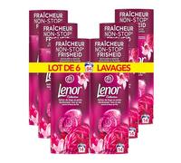 Lenor Parfum de Linge en Perles pour Lessive, 84 Lavages (165g x 6), Fraicheur de Coton, Fraîcheur Non-stop jusqu'à 12 Semaines de Stockage
