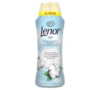 Lenor Parfum de Linge Light Fraîcheur de Coton 495g, Perles Sans Colorant, Fraîcheur Douce et Légère Longue Durée, Pour Tous Types de Tissus, Testé Dermatologiquement, 0% de Colorant