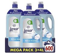 Lenor Professional Adoucissant Linge Liquide, 600 Lavages (12 L), Brise Marine, Fraîcheur et Douceur Irrésistible, Testé Dermatologiquement, Fabriqué en France