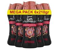 Lenor Perles de Parfum pour vêtements Unstoppable 90 lavages (6 x 210 g) Spring