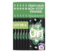 Lenor Unstoppables d’Ariel, 78 lavages (6 x 155g), Parfum de Linge en Perles Pour un Vent de Fraîcheur Lavage Après Lavage,