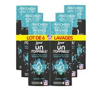 Lenor Unstoppables, Parfum de Linge en Perles pour Lessive, 84 Lavages (165g x 6), Parfum Aérien, Fraîcheur Non-stop jusqu'à 12 Semaines de Stockage