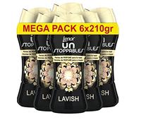 Lenor UNstoppables Perles de parfum pour le linge, 90 lavages (6 x 210 g) Fragrance Lavish