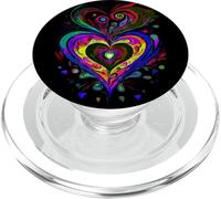 Lenormand Cœur Love Oracle Art Design PopSockets PopGrip pour MagSafe
