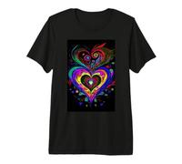 Lenormand Cœur Love Oracle Art Design T-Shirt Haut de Gamme