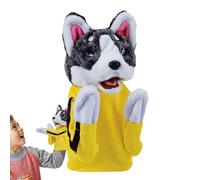 Lenos Jouet en Peluche en Forme de marionnette interactif Doux | Simulation réaliste pour Chiot Hannd Puuppet pour Jouer | PLLUSH Dog Puppeet pour