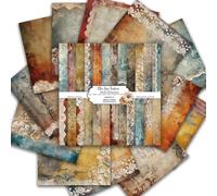 Lenotoon Papier de Scrapbooking 30 X 30 cm, 24 Feuilles, Décoration Origami DIY, Impression Recto Verso, Décoration D'Album Photo