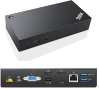 Lenovo 03X7194 station d'accueil Avec fil USB 3.2 Gen 1 (3.1 Gen 1) Type-C Noir