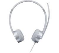 Lenovo Casque stéréo 100 – Isolation du bruit, microphone à 180°, conçu pour VOIP – Gris Nuage