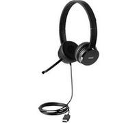 Lenovo 100 - Micro-casque - sur-oreille - filaire - USB - noir Noir G