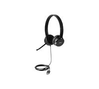 Lenovo 4XD0X88524 écouteur/casque Avec fil Arceau Bureau/Centre d'appels Noir