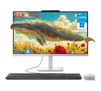 Lenovo 24 Ordinateur de bureau tout-en-un FHD 23,8" pour bureau à domicile, processeur Intel 4 cœurs (Beat i3-1110G4), 32 Go de RAM DDR4, SSD PCIe de 1 To, WiFi 6, Bluetooth, Business AIO, Windows 11