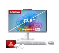 Lenovo 24 ordinateurs de bureau tout-en-un pour bureau à domicile, processeur Intel N100, écran FHD antireflet de 23,8", WiFi 6, HDMI, Win 11Pro, avec clavier et souris filaires (RAM DDR4 16 Go, SSD