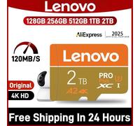 Lenovo 2TB 1TB Memory Card 128GB SD Card 256GB 512GB Micro SD Card U3 - High Speed for Nintendo Switch Games! ✈️Free Ship 48H 128GB