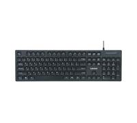 Lenovo 305 Clavier filaire USB-C avec pavé numérique, taille complète, design fin, noir