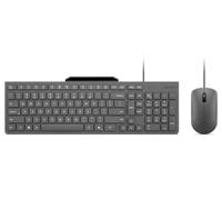 Lenovo Ensemble clavier et souris 310 – USB, QWERTY Anglais US, support téléphone, gris luna