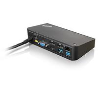 Lenovo 40A40090DK USB 3.0 (3.1 Gen 1) Type-A Noir station d'accueil - stations d'accueil (Cable, USB 3.0 (3.1 Gen 1) Type-A, 10,100,1000 Mbit/s, Lenovo, ThinkPad Yoga 460, ThinkPad Yoga 14, ThinkPad P40 Yoga, ThinkPad Yoga 260, ThinkPad X1 Carbon (4th..., Noir)