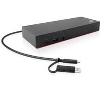 Origin Storage 40AF0135EU station d'accueil USB 3.2 Gen 1 (3.1 Gen 1) Type-A + Type-C Charbon de bois, Rouge