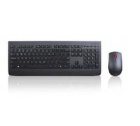 Lenovo 4X30H56823 clavier RF Wireless Espagnole Noir - Claviers (Standard, Sans fil, RF Wireless, Clavier à membrane, Noir, Souris incluse)