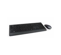 Lenovo 4X30H56829, Standard, Sans fil, RF sans fil, QWERTY, Noir, Souris incluse