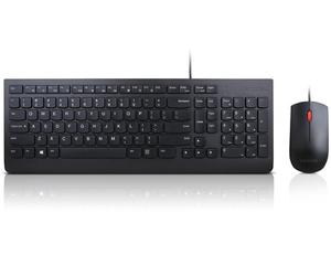 Lenovo 4X30L79894 clavier Souris incluse Bureau USB Français Noir